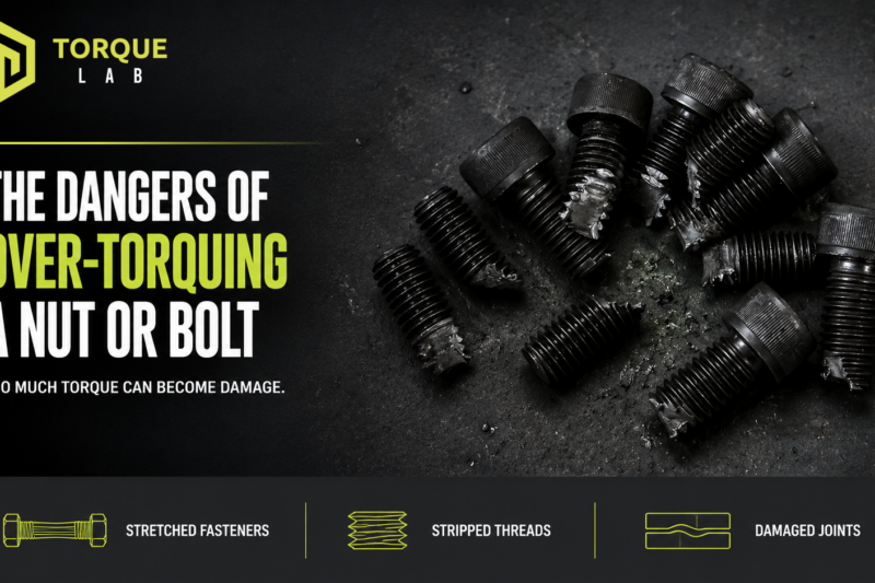 Fractured socket-head bolts showing damage associated with over-torquing