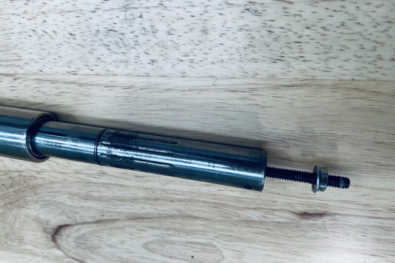 Damaged torque wrench with slipping handle and internal bearing failure