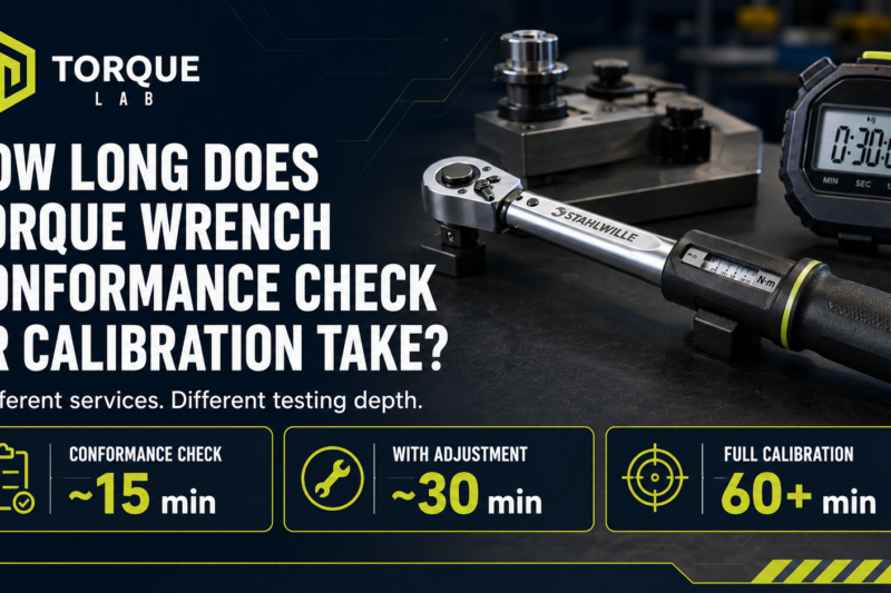 How Long Does Torque Wrench Conformance Check or Calibration Take?