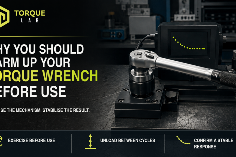 Warm up your torque wrench with controlled exercise cycles before critical use